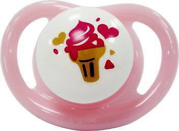 Pigeon Minilight Pacifier S Size, Ice Cream Teether (Pink)