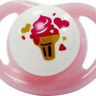 Pigeon Minilight Pacifier S Size, Ice Cream Teether (Pink)