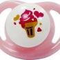 Pigeon Minilight Pacifier S Size, Ice Cream Teether (Pink)