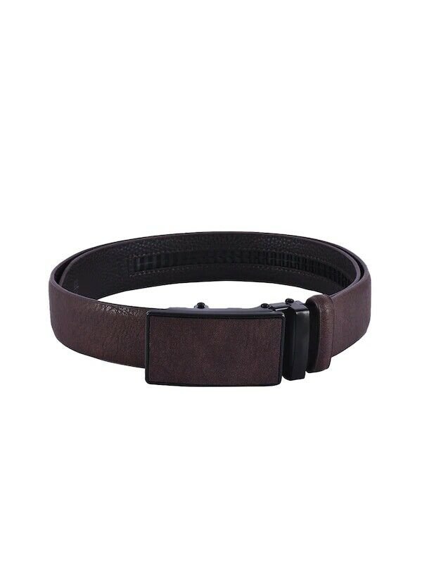 Buckle Up Men Brown Solid Leather Belt(Width-4cm,Sizes are 34,36,38,40)