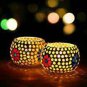 Webelkart Mosaic Glass Tea Light Votive Candle Holder