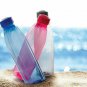 Cello Crystal PET Bottle Set, 1 Litre, Set of 6, Black