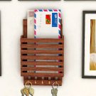 My sweet home, Home Sparkle Brown Letter Rack with key holders, get within 4 day