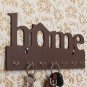 Peace and delight ,I find in my sweet home, eCraft India Brown Home Wooden key h