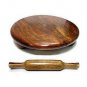 Hand Made Wooden Chakla Belan Rolling Pin Kitchen Utensils,Roti Maker|Fast Ship