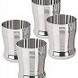 Style OK Stainless Steel Water Juice Glasses Set , 400 ml, Silver, Pack of 4