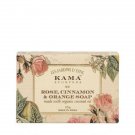 Kama Ayurveda sustainable Unisex Rose Orange Cinnamon Soap 125g