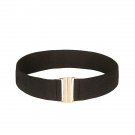 Crusset Women Black Solid Belt(One Size)Synthetic , Width - 5 cm
