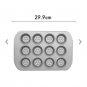 Yum Yum Yummy, Meyer Grey 12 Cup Mini Muffin Baking Mould get within 4 days thro