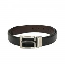 Calvadoss Men Black and Brown Reversible Textured Belt(All sizes are available)