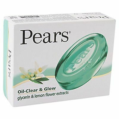 Pears Transparent soap oil clear glycerin & lemon flower extracts 75 gm pack FS