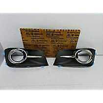 Modified Autos Fog Lamp Foglight Bezel/Cover with Crome Detailings Left and Righ