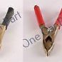 2 X 75mm Crocodile Alligator Car Battery Insulated Clip Clamps Mini
