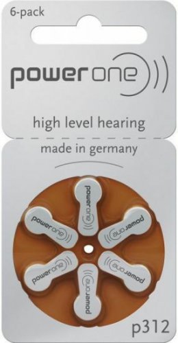 12 Power One Hearing Aid Batteries SIZE p312 Free Shipping