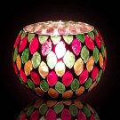 Multicoloured Tea Light Candle Holder ( Set of 1 )