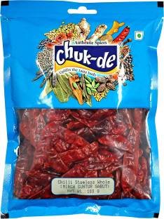 Chukde Spices Red Chilli Whole/Lal Mirch Sabut (Gunter)  (100 g)