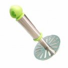 Tosmy Stainless Steel Potato Vegetable Pav Bhaji Masher, Multicolour