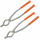 Stainless Steel Easy Grip Sansi/Chimta/Pincer Utensil Holder 25x6x1cm(Silver) PA