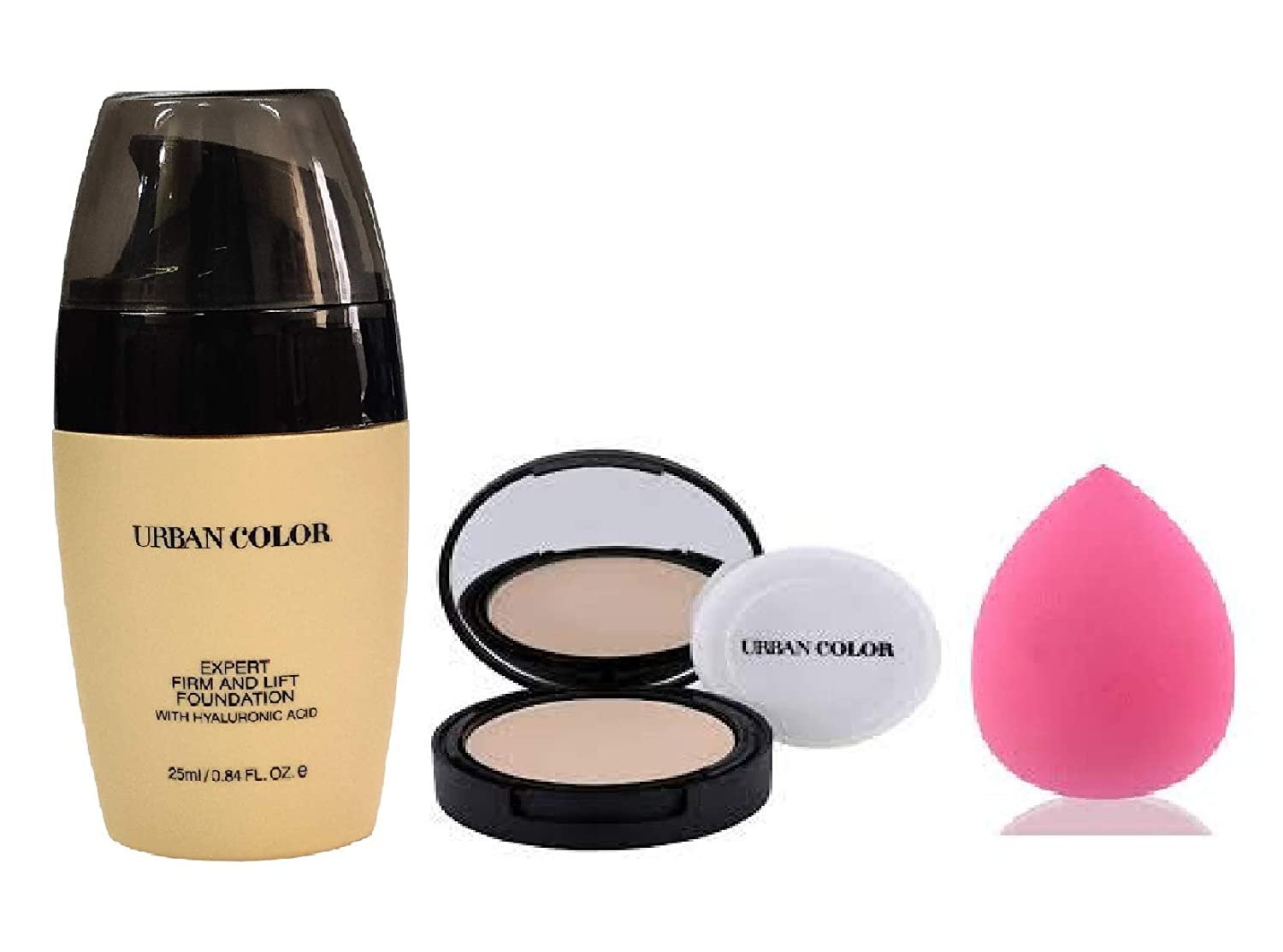 Modicare  Foundation 25ml + Compact 9g+ Beauty Sponge + Hairpin Free (Set Of 4)