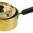 Brass Saucepan Cooking Pot Cookware Pan with Lid and Handle