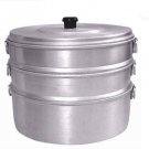 ALUMINIUM MOMOS STEAMER NO 8 CAPACITY 2.300 LITER HAVING 3 TIER (1.75 L)