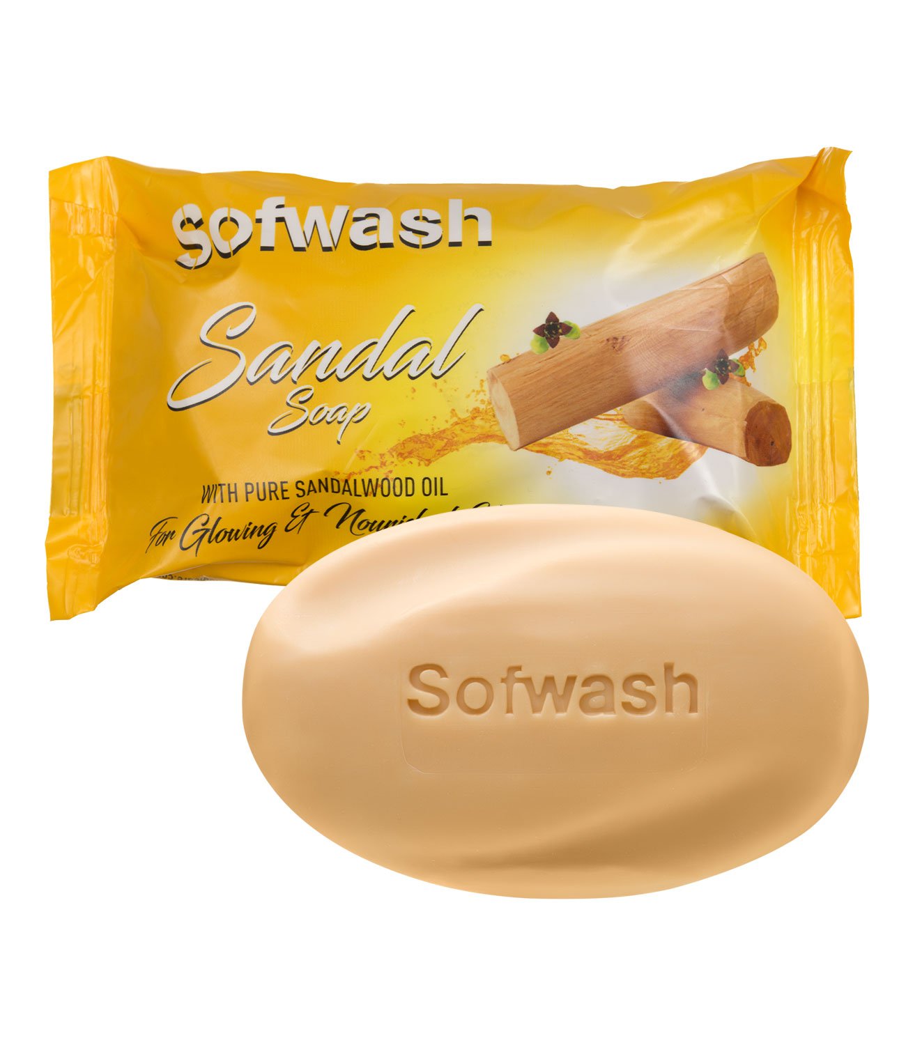5 X SOFWASH SANDAL SOAP  ( 100 GM EACH ) SKIN CARE