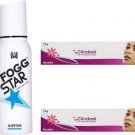 clindasil Treatment of Acne SKINCream (Pack Of2)+Fogg Star Jupiter (Pack of1)(3 Items