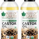 Bliss of Earth organic castor oil for hair growth for women Hair Oil  (200 ml)