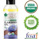 Bliss of Earth certified organic flaxseed oil for hair growth Hair Oil  (100 ml)