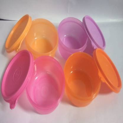 TUPPERWARE Tup_tropicaltwins - 230 ml Plastic Fridge Container  (Pack of 4, Multicolor)