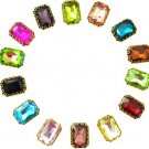 Embroiderymaterial Multicolor Crystal Craft, Embroidery & Jewellery Making (14 Stones)