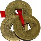 Kraftivity Feng Shui Chinese Lucky Coins for Wealth Success - 2.5 cm  (Copper, Brown)