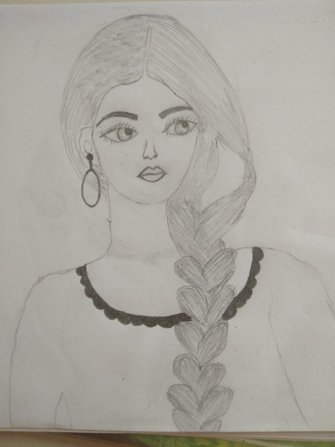AN ALLURING INDIAN BEAUTY POST CARD ( A4 SIZE SHEET )