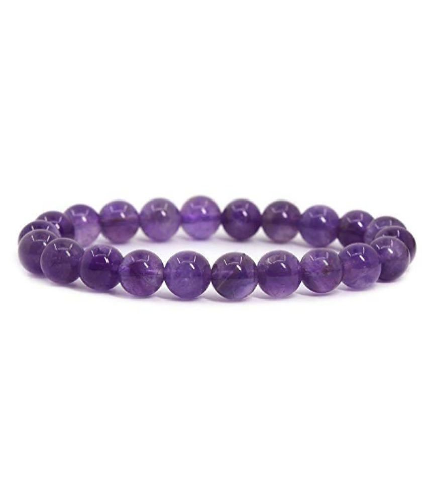 8mm Purple Amethyst Natural Agate Stone Bracelet
