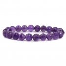 8mm Purple Amethyst Natural Agate Stone Bracelet
