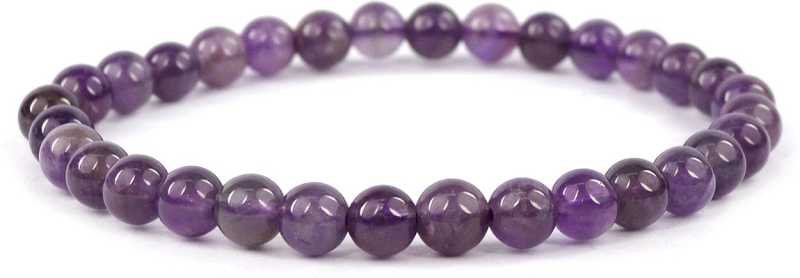 CRYSTU  Crystal Amethyst, Crystal, Beads Bracelet Size 2