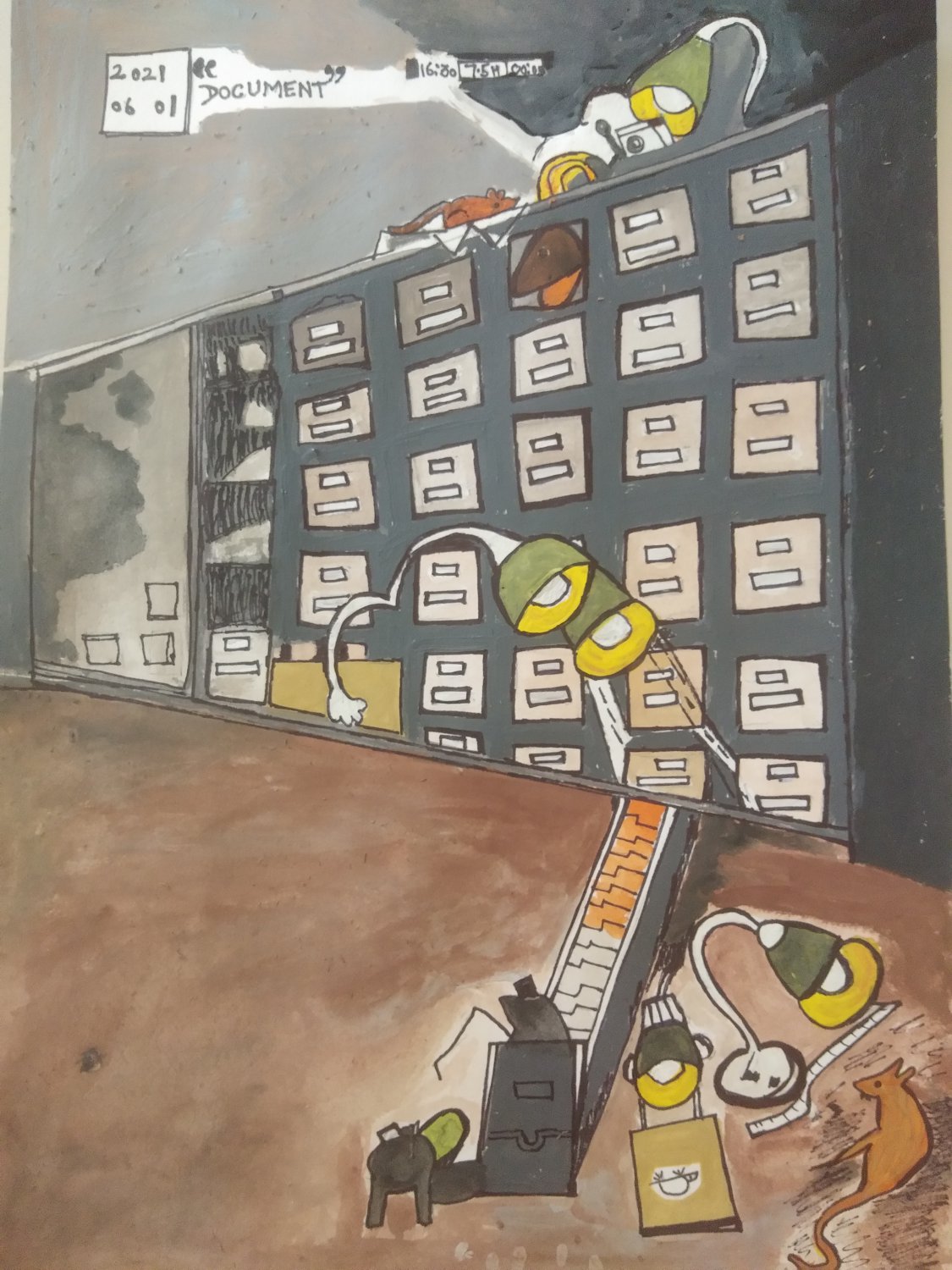 A CARD SHOWING MESSY UP