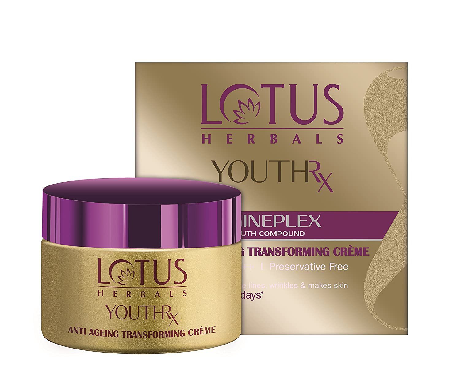 Lotus Herbals Youth Rx Anti-aging Skin Care Range hrerbal anti ageing cream