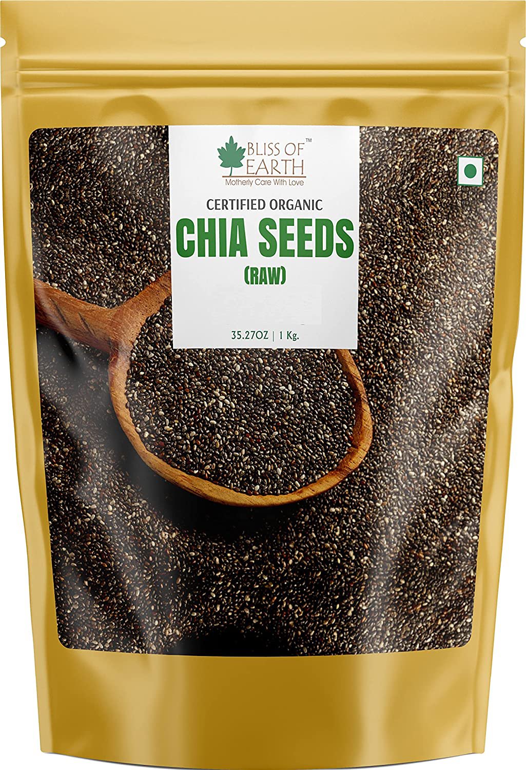 Bliss of Earth Organic Raw Chia Seeds For Weight Loss 1kg, Raw Super Food