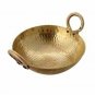 2 xKitchen Utensil Brass Hammered Kadai Wok 5 Liter cooking Double Handle Kadhai