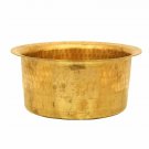 Indian Pure Brass Handmade Biryani Tope 5 Liter Cooking Pot Patila Bhagona