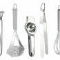 Stainless Steel Kitchen Home Tool Set Daily Use Silver Utensils - 5 Pcs.