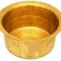 Kitchen Utensil Brass Hammered Bhagona 4 Liter Patila Topia Tope Pan and Pot