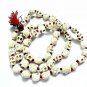 mund mala Stone Carved Beads Indian Goddess Kali Prayer Mala (White)