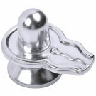Mercury Shivling with Snake  Silver Height 3 cms Width 3 cm ,length 4cm ( 70gm)