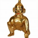 Brass Laddu Gopal Bal Gopal Krishna Size No 4 Laddu Gopal Golden Colour Krishna