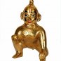 Brass Laddu Gopal Bal Gopal Krishna Size No 4 Laddu Gopal Golden Colour Krishna