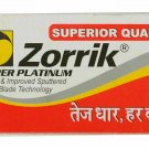 100 x Zorrik Super Platinum BLADES Double Edge Safety Razor Blade 100 % Original