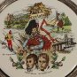 Vtg Scotland Ceramic Tile Silver Plate Robert Burns Edinburgh Castle H&R Johnson