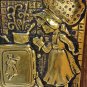 Wood Wall Plaque Metal Hook Key Hanging Storage Holly Hobbie? Stove Cook Decor